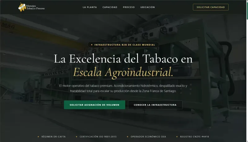 Arquitectura de Manojos Process Tobacco (MTP)